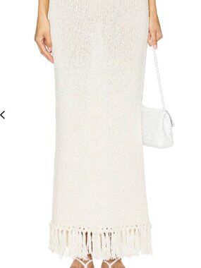 4th & Reckless Lauryn Knit Fringe skirt - size S
